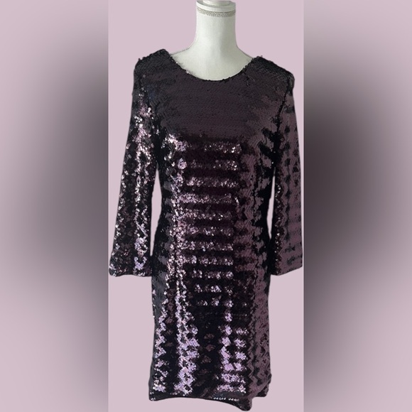 Fashion Nova Dresses & Skirts - Fashion Nova Sparkling Purple Long Sleeve Dress